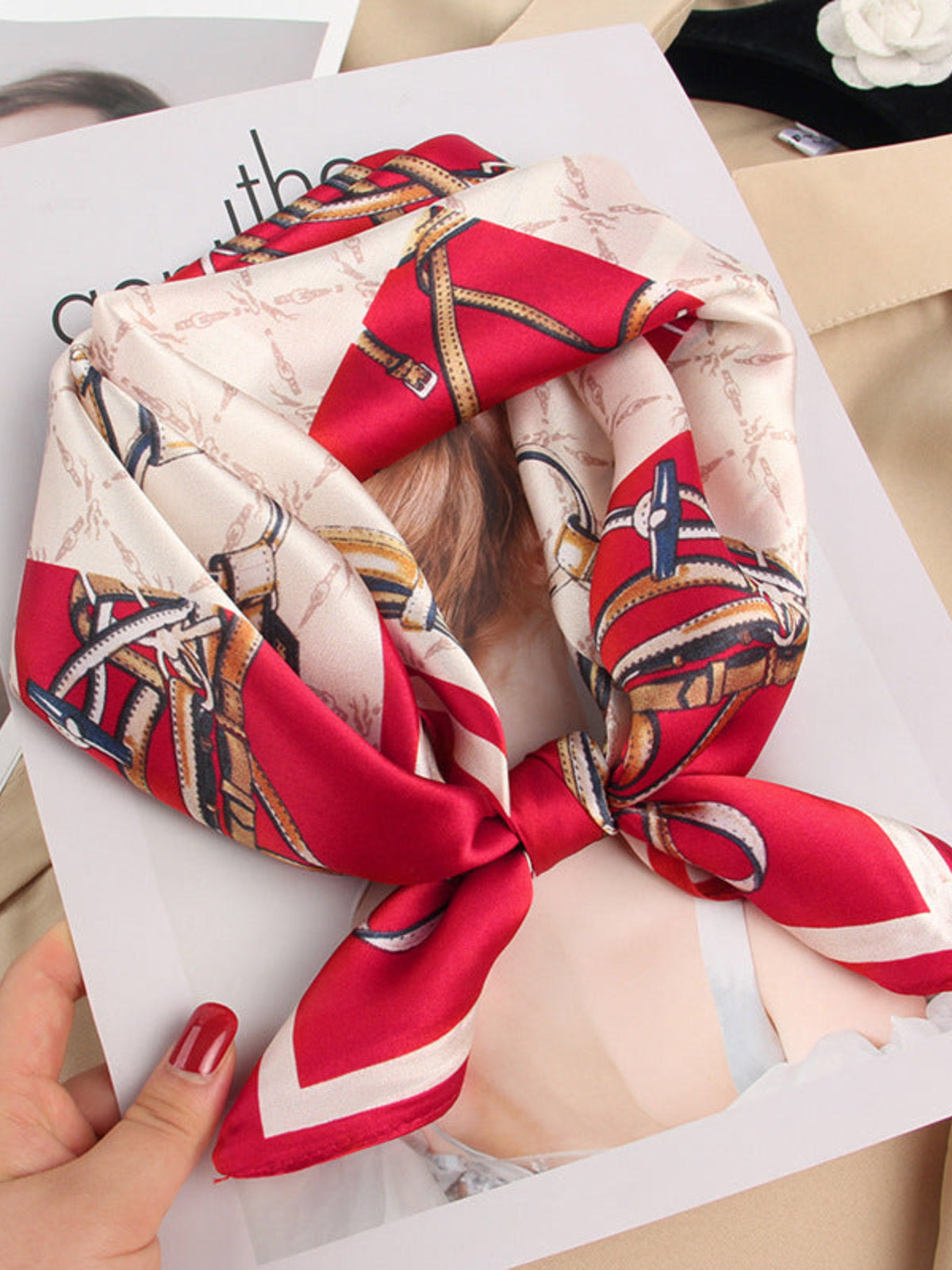 [P033] SilkSilky-CA Pure Silk Scarf 001