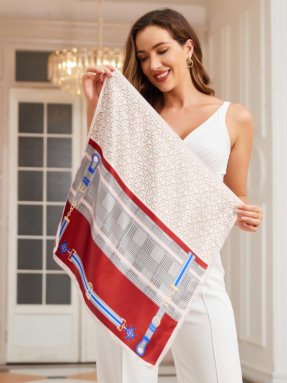 [P037] SilkSilky-CA Pure Silk Scarf 004