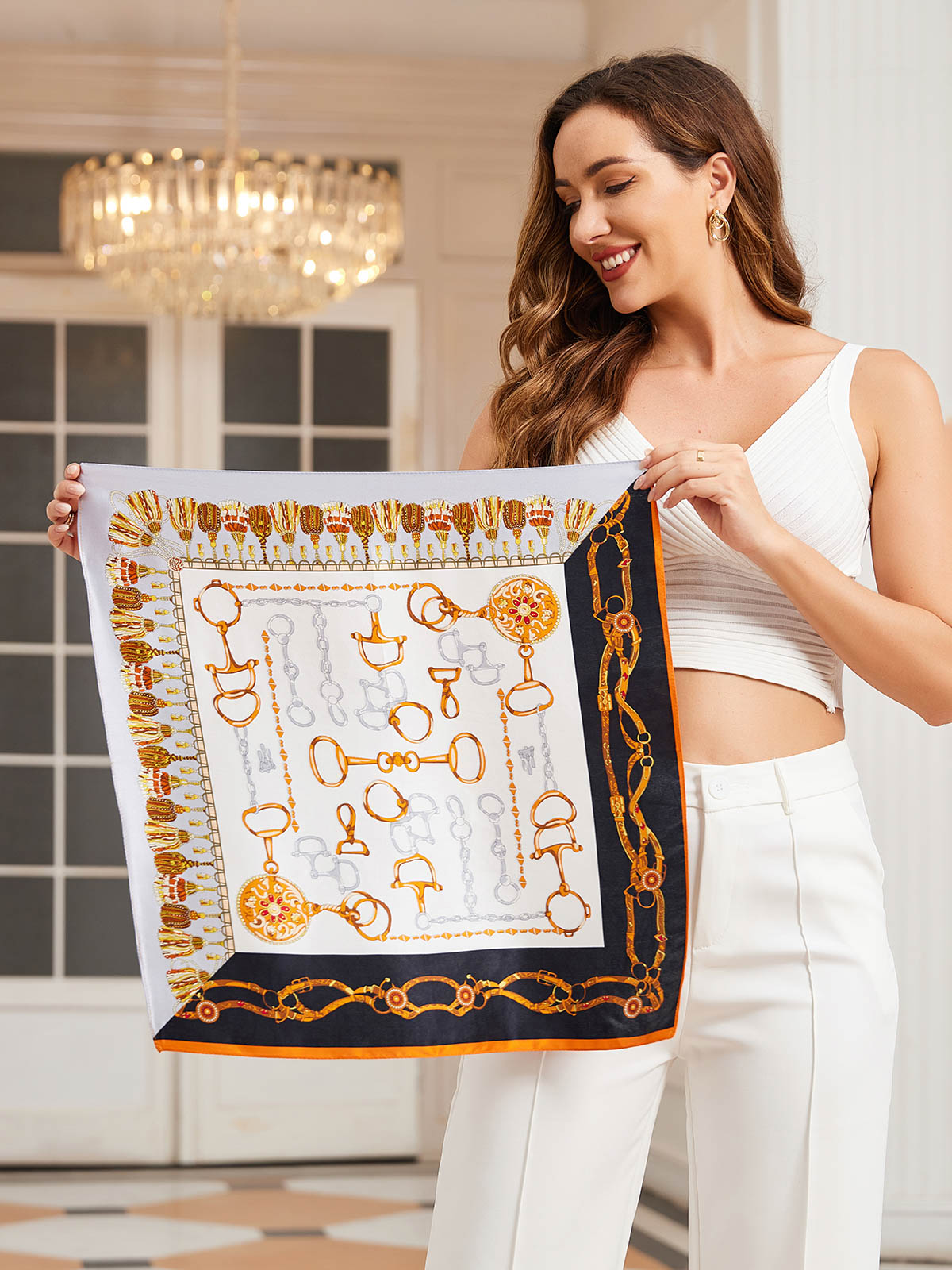 [P038] SilkSilky-CA Pure Silk Scarf 001