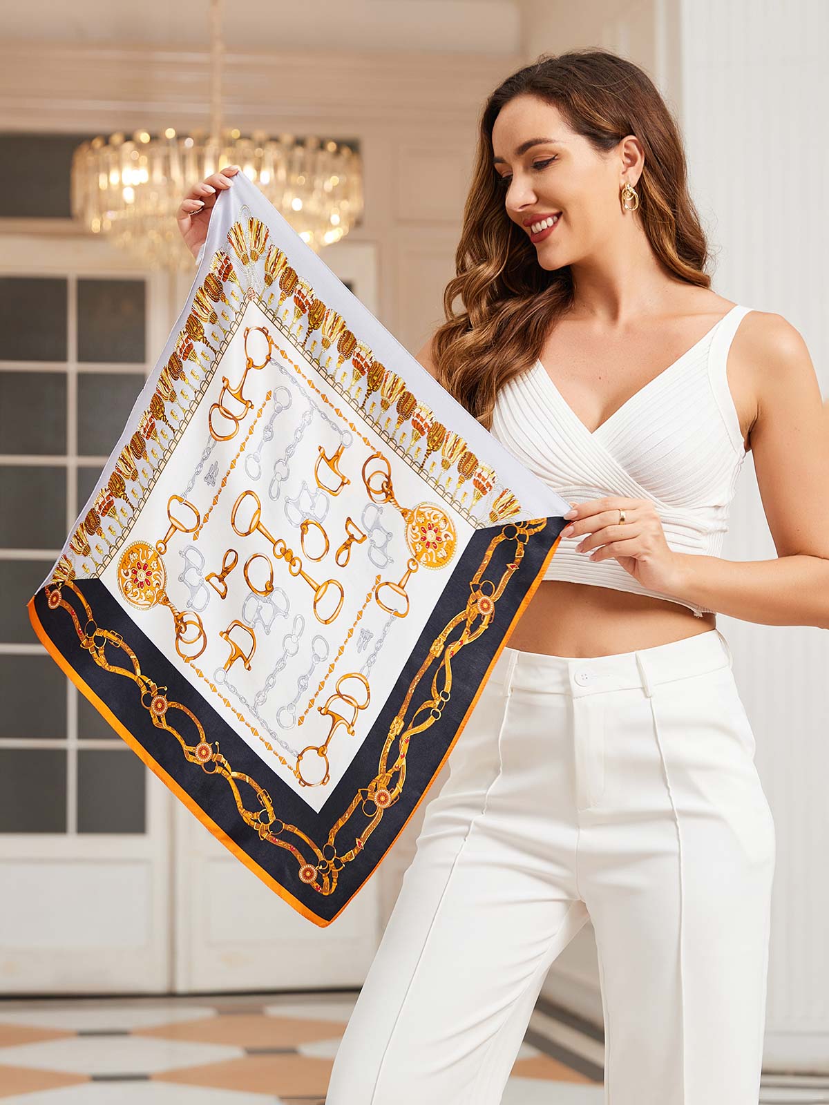 [P038] SilkSilky-CA Pure Silk Scarf 003