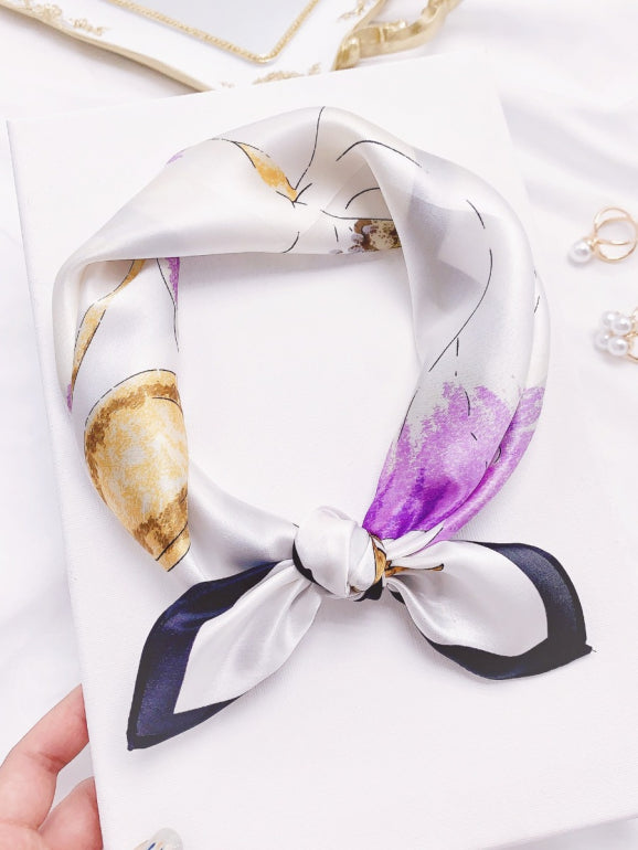 [P047] SilkSilky-CA Pure Silk Scarf 001