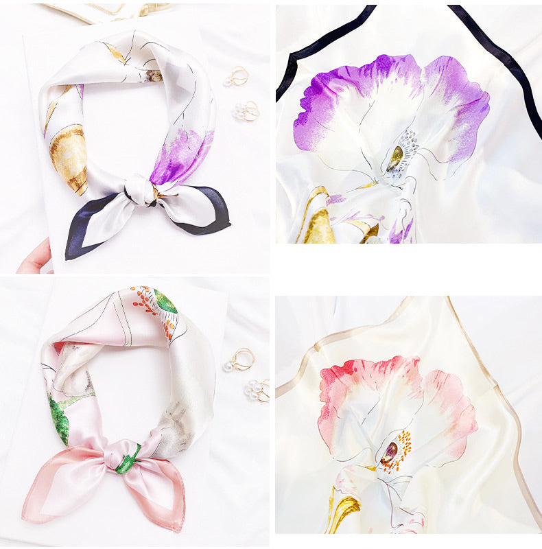 [P047] SilkSilky-CA Pure Silk Scarf 003