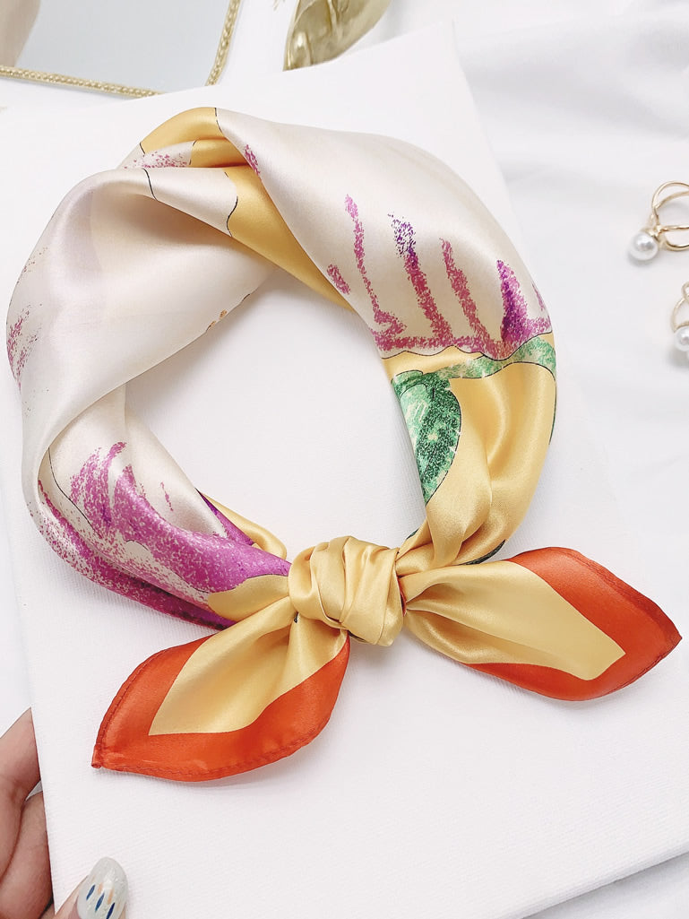 [P048] SilkSilky-CA Pure Silk Scarf 001