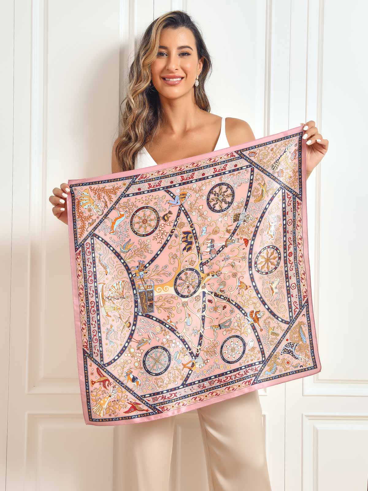 [P058] SilkSilky-CA Pure Silk Scarf 001
