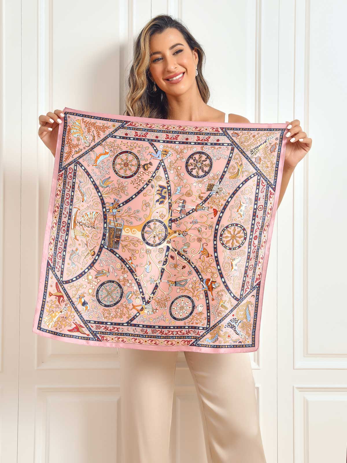 [P058] SilkSilky-CA Pure Silk Scarf 003