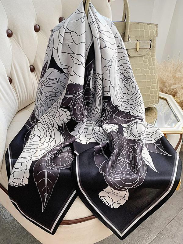 [P075] SilkSilky-CA Pure Silk Scarf 001