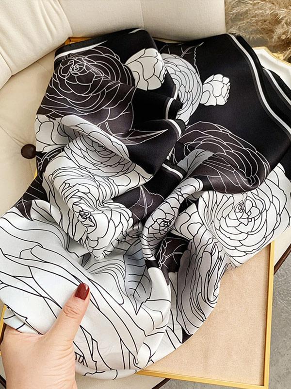 [P075] SilkSilky-CA Pure Silk Scarf 003