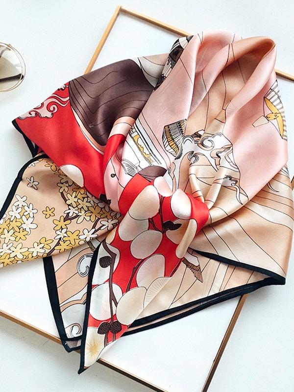 [P077] SilkSilky-CA Pure Silk Scarf 002