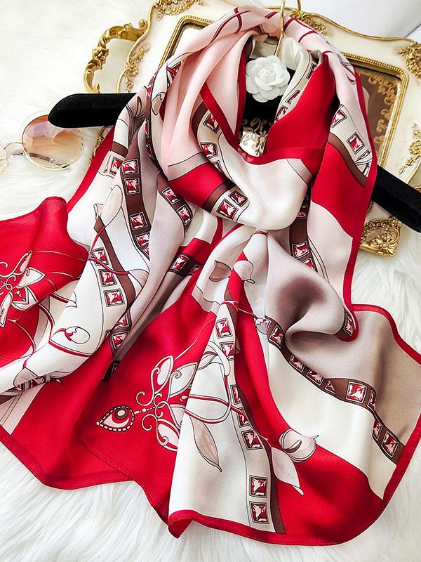 [P082] SilkSilky-CA Pure Silk Scarf 001