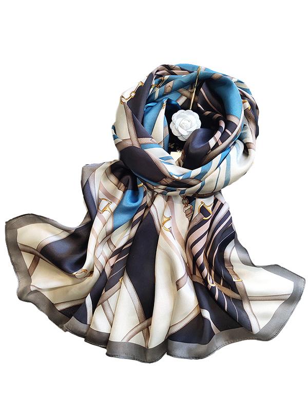 [P087] SilkSilky-CA Pure Silk Scarf 001