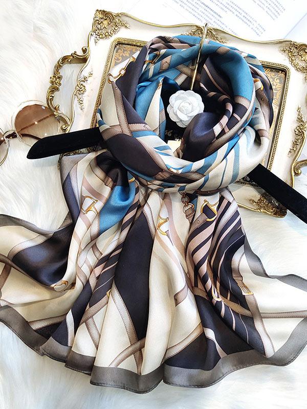[P087] SilkSilky-CA Pure Silk Scarf 002