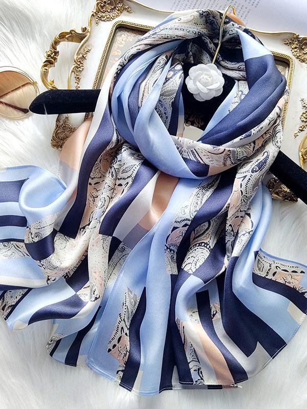 [P089] SilkSilky-CA Pure Silk Scarf 001