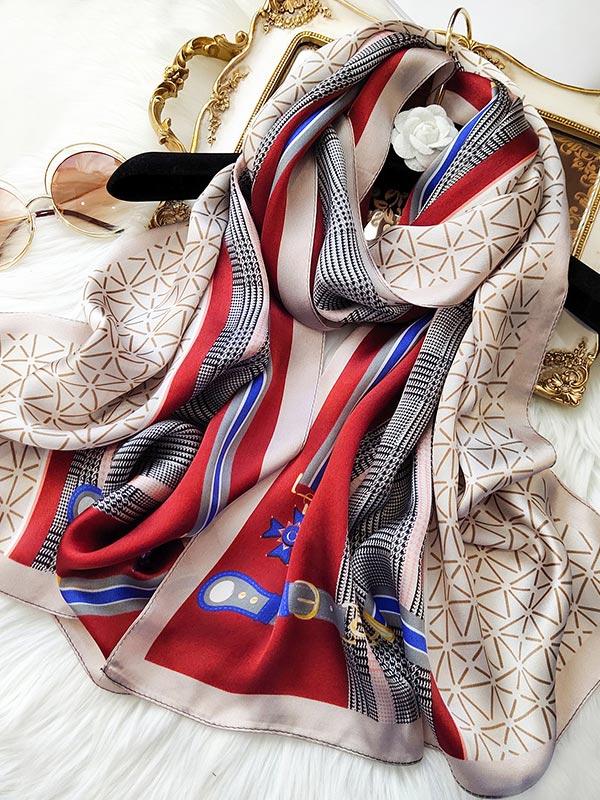 [P090] SilkSilky-CA Pure Silk Scarf 001