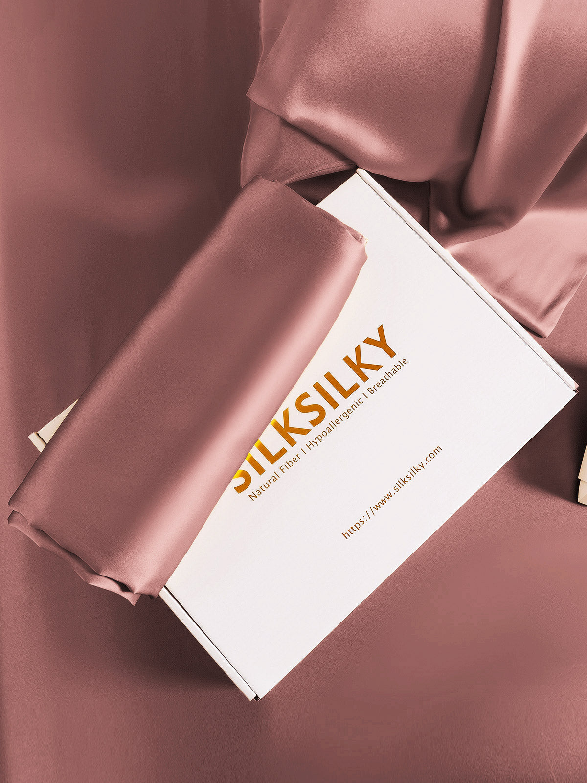 [Pale Mauve] SilkSilky-CA 19Momme Pure Silk Pillowcase 006