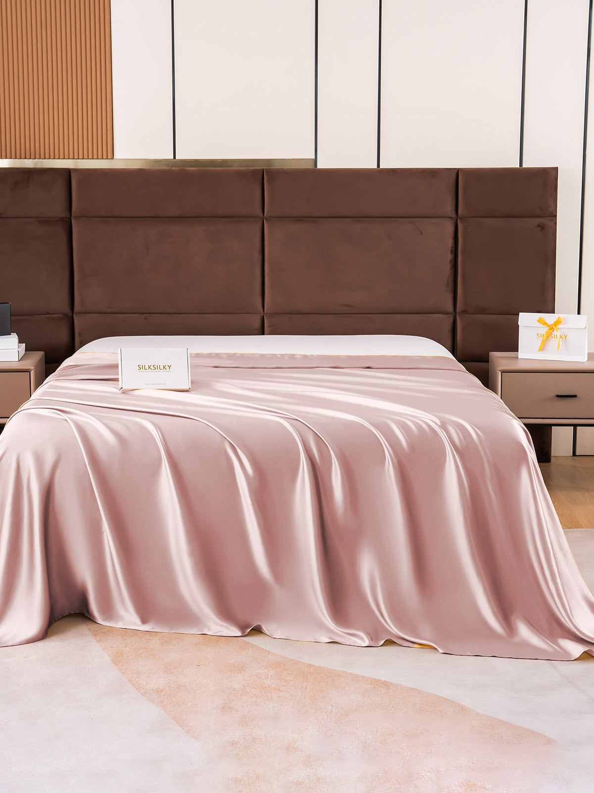 [Pale Mauve] SilkSilky-CA 19Momme Pure Silk Sheet 002