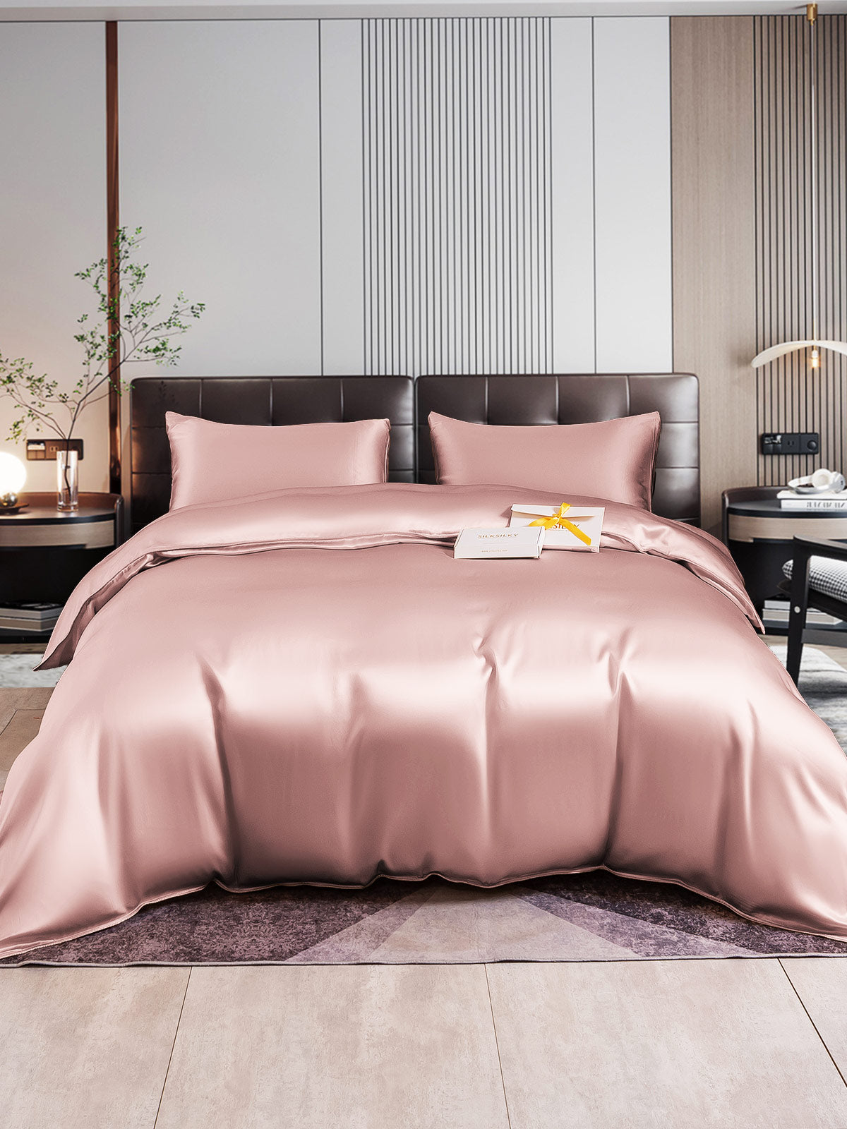 [Pale Mauve] SilkSilky-CA 22Momme Pure Silk Bedding Set 001