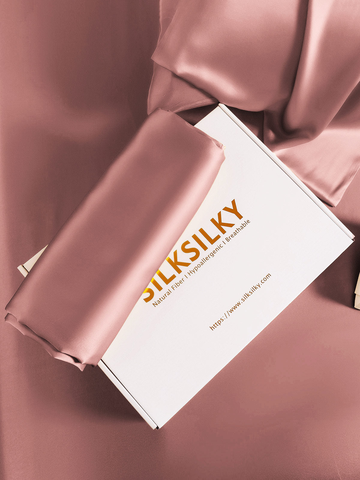 [Pale Mauve] SilkSilky-CA 30Momme Pure Silk Pillowcase 006