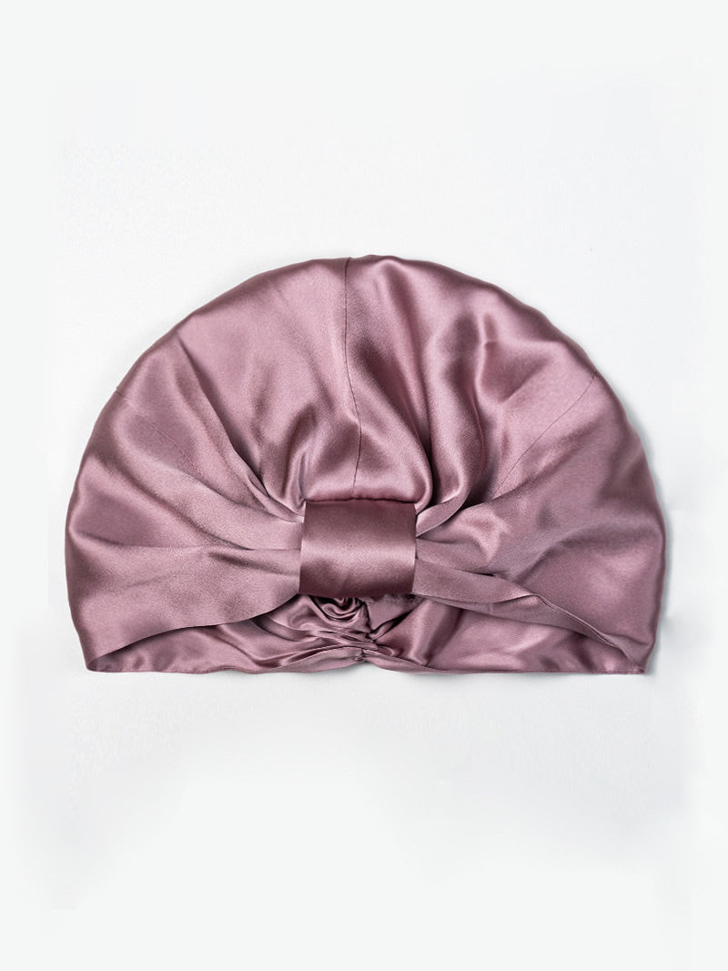 [Pale Mauve] SilkSilky-CA Pure Silk Sleep Cap 005