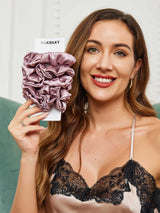 [Pale Mauve] SilkSilky-CA Scrunchie 001