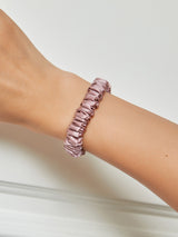 [Pale Mauve] SilkSilky-CA Scrunchie 001