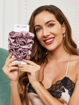 [Pale Mauve] SilkSilky-CA Scrunchie 002