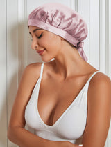 [Pale Mauve] SilkSilky-CA Sleep Cap 001