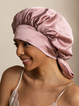 [Pale Mauve] SilkSilky-CA Sleep Cap 001