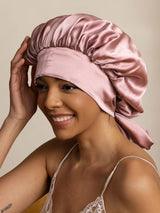 [Pale Mauve] SilkSilky-CA Sleep Cap 002