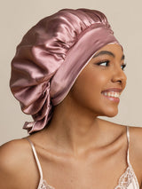 [Pale Mauve] SilkSilky-CA Sleep Cap 004