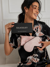 [Pink] SilkSilky-CA 19Momme Pure Silk Pillowcase Set 002