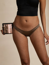 [Pink+Khaki] SilkSilky-CA 19Momme Panty 001