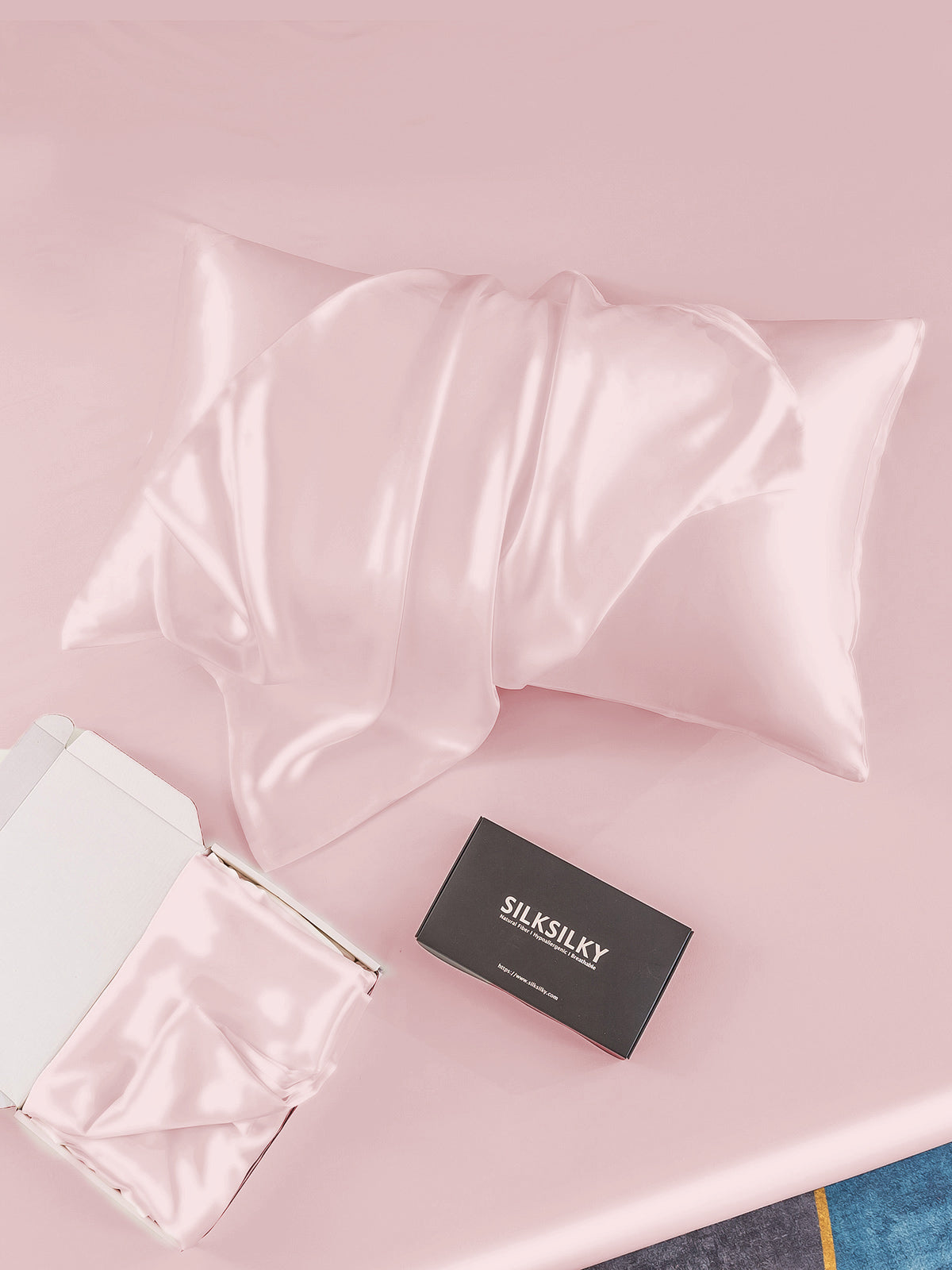 [Pink] SilkSilky-CA 19Momme Pure Silk Pillowcase 007
