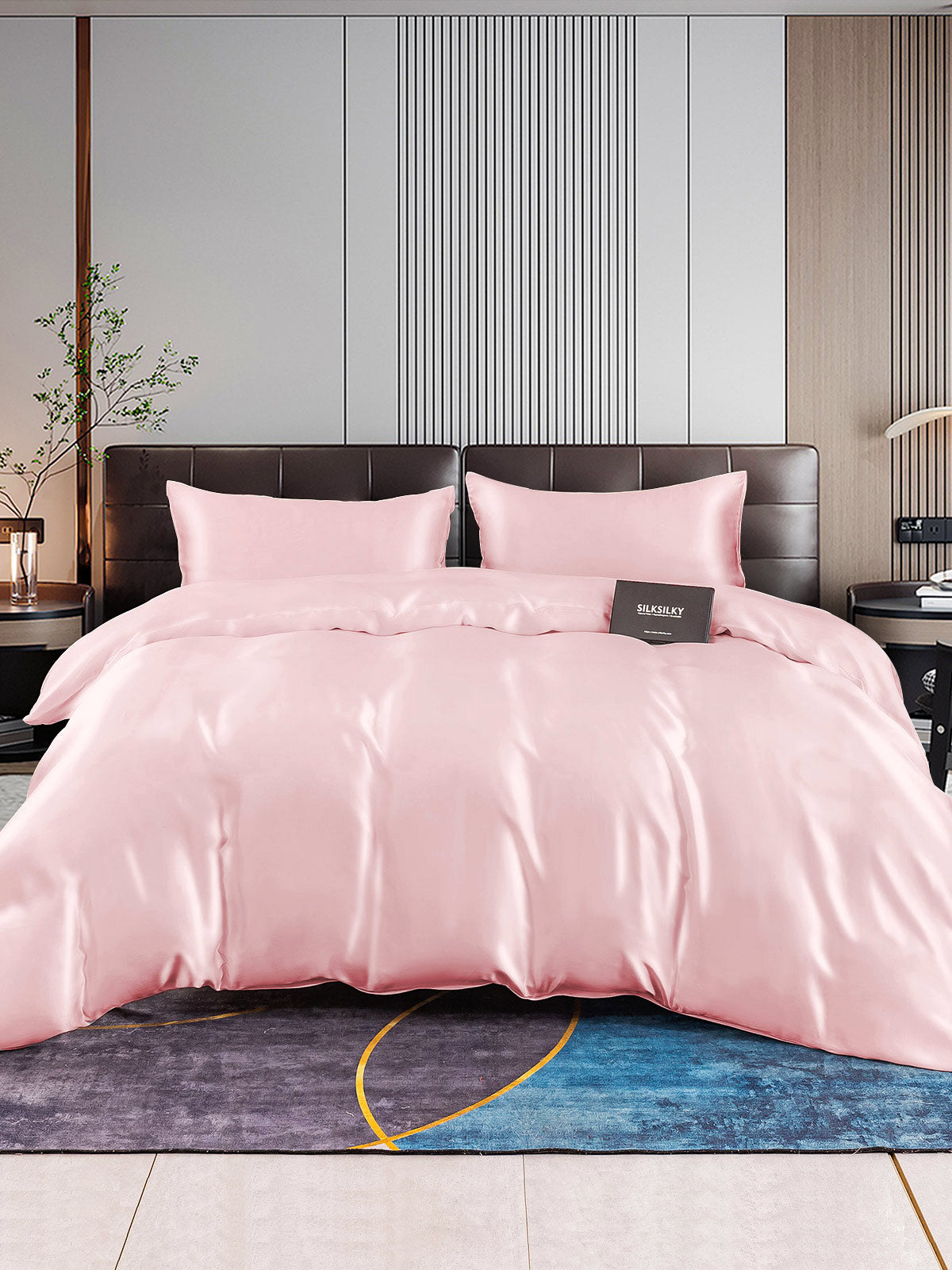 [Pink] SilkSilky-CA 22Momme Pure Silk Bedding Set 001
