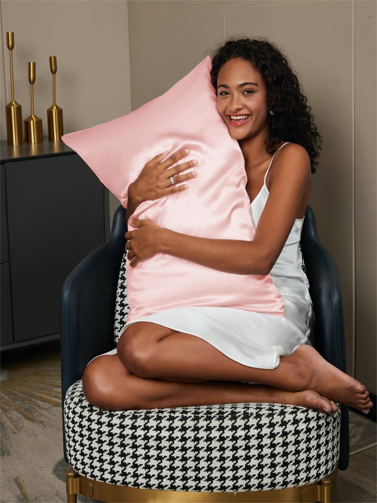 [Pink] SilkSilky-CA 22Momme Pure Silk Pillowcase 002