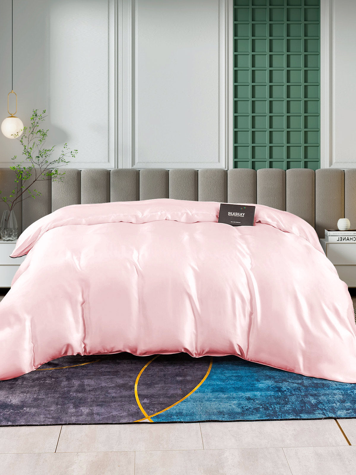 [Pink] SilkSilky-CA 25Momme Pure Silk Duvet Cover 002