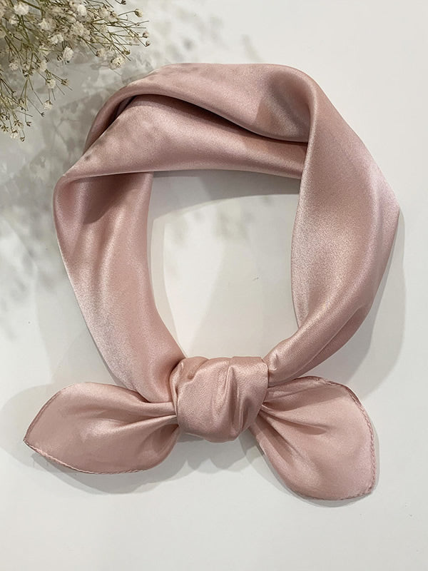 [Pink] SilkSilky-CA Pure Silk Scarf 002