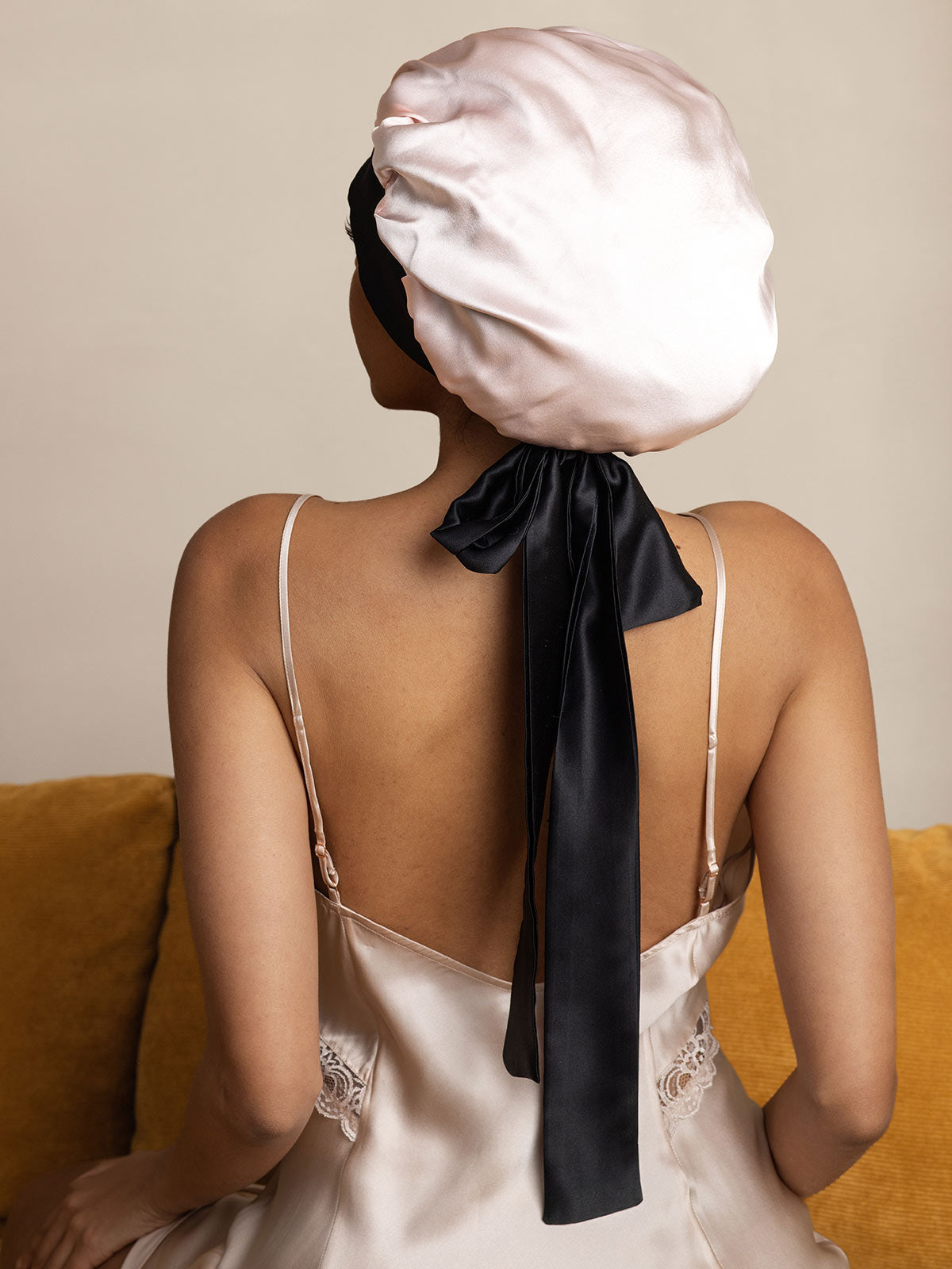 [Pink] SilkSilky-CA Pure Silk Sleep Cap 004