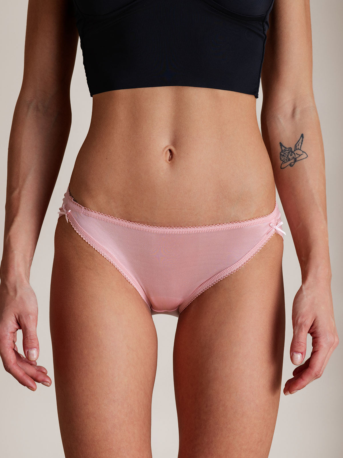 [Pink] SilkSilky-CA Silk Knitted Panty 001