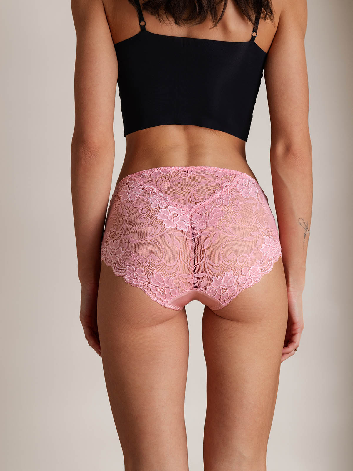 [Pink] SilkSilky-CA Silk Knitted Panty 003