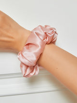 [Pink] SilkSilky-CA Scrunchie 001