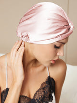 [Pink] SilkSilky-CA Sleep Cap 002