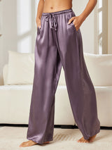 [Purple Gray] SilkSilky-CA Women's Pants 001