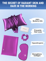 [Purple] SilkSilky-CA 19Momme Pure Silk Pillowcase Set 002