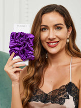 [Purple] SilkSilky-CA Scrunchie 001
