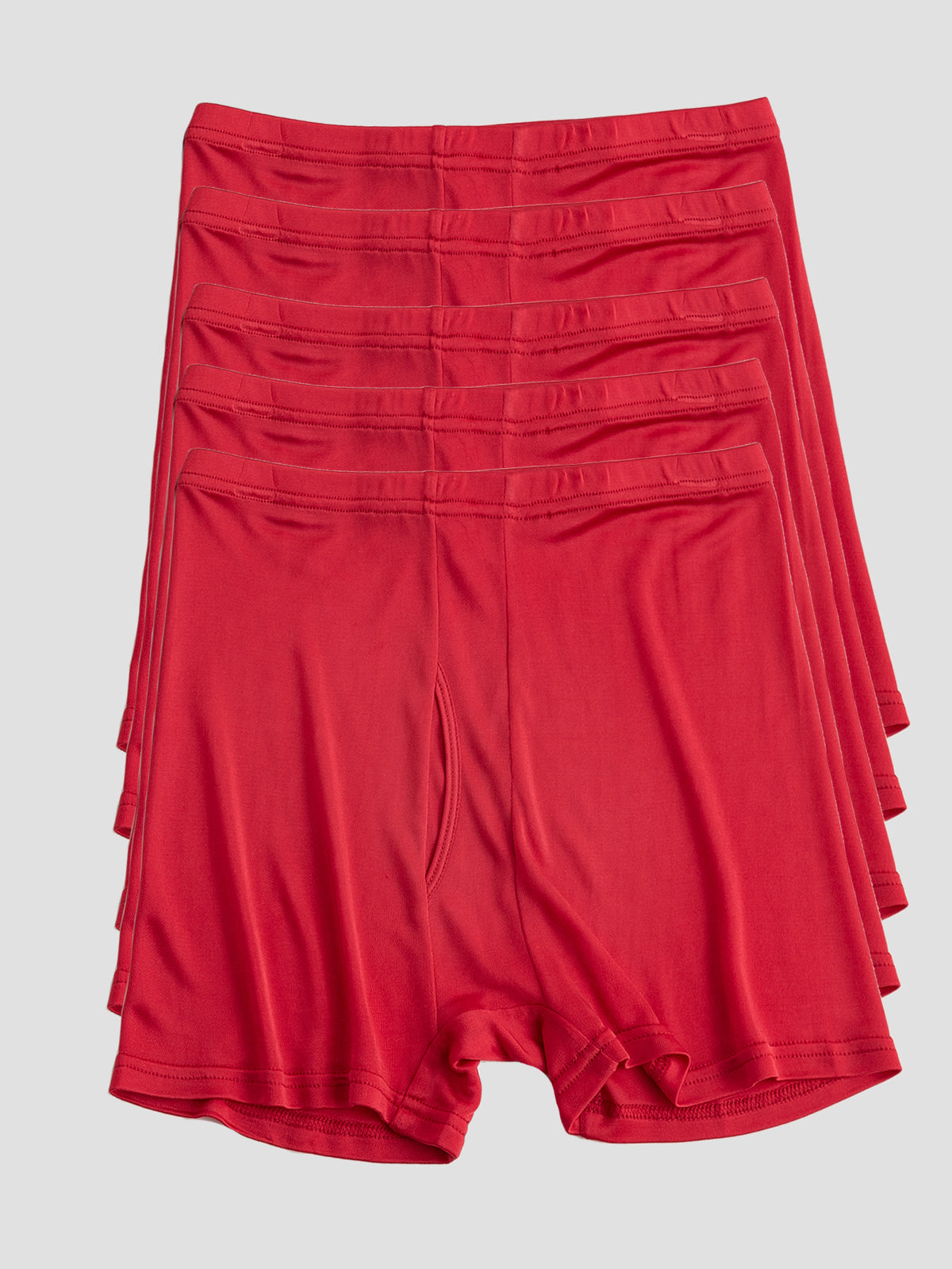 [Red] SilkSilky-CA Silk Knitted Mens Underwear 002