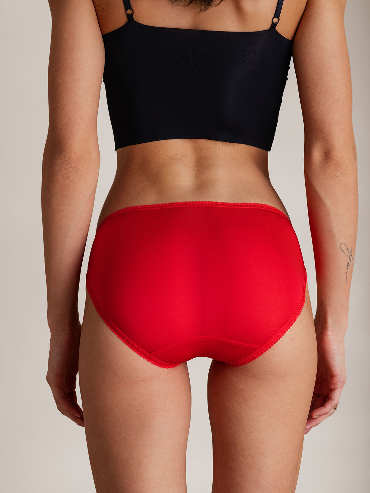 [Red] SilkSilky-CA Pure Silk Panty 004