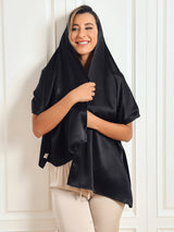 [Black] SilkSilky-CA Scarf 003