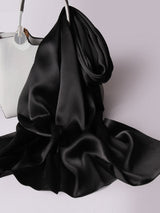 [Black] SilkSilky-CA Scarf 003
