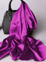 [Purple] SilkSilky-CA Scarf 001