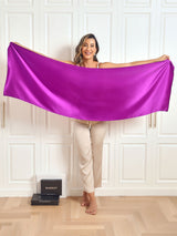 [Purple] SilkSilky-CA Scarf 008